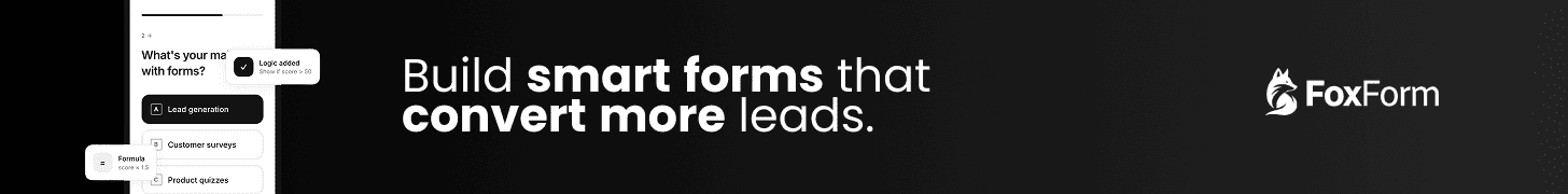 Build smart forms that convert more leads - FoxForm